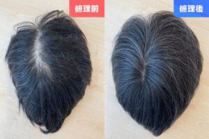 カツラ修理前修理後20250701